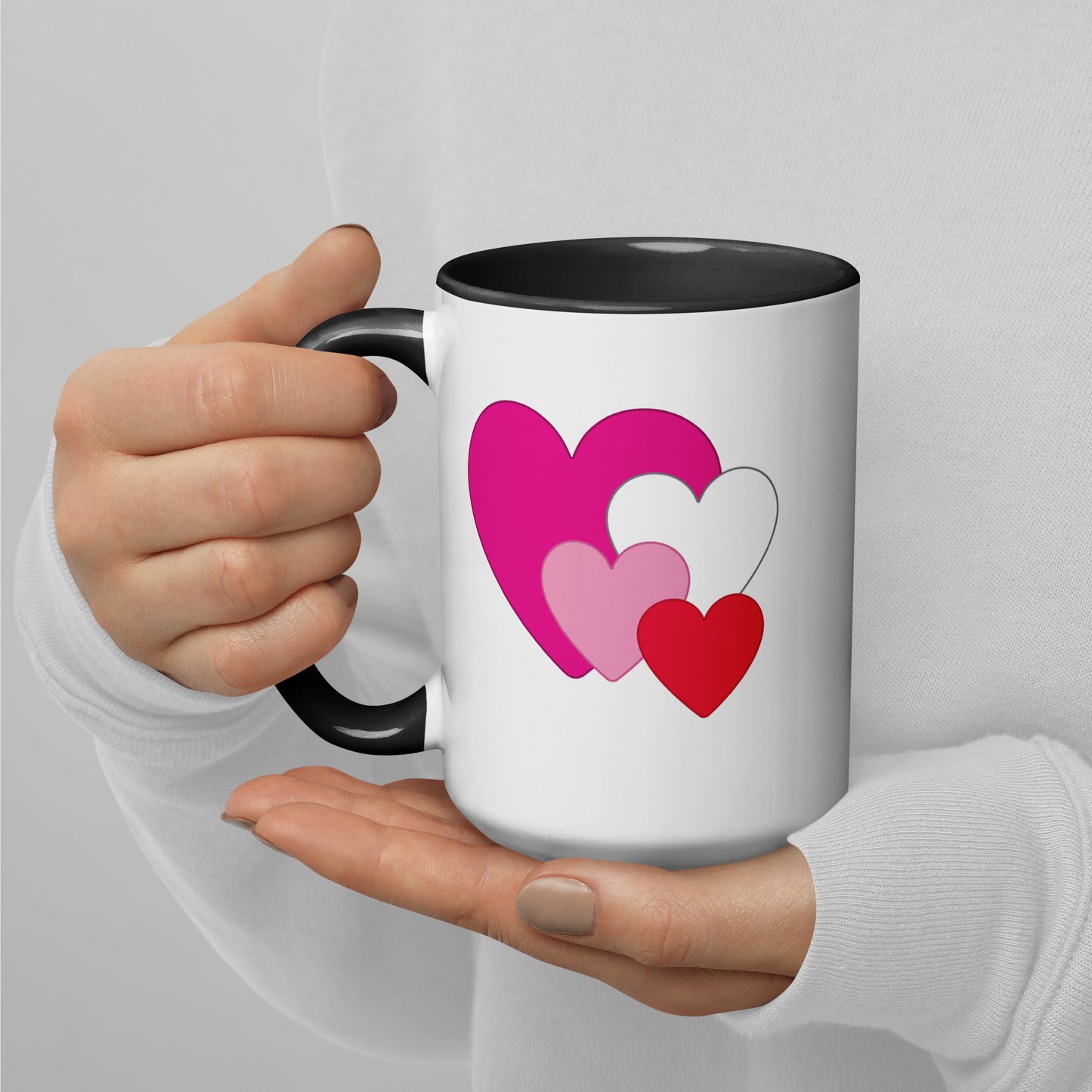 Multi Heart Mug Valentine mockup