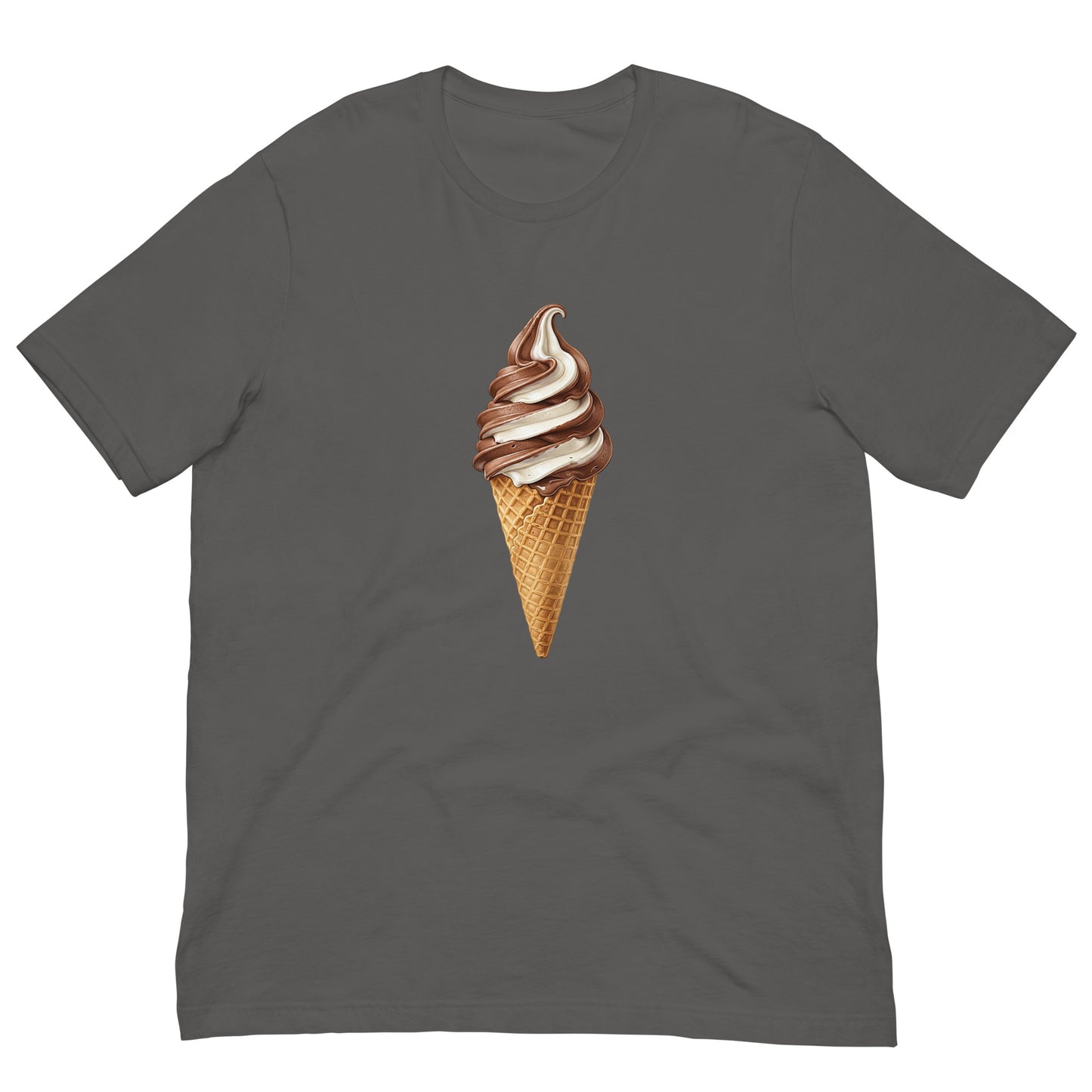 Grey tee with ice cream cone twist
