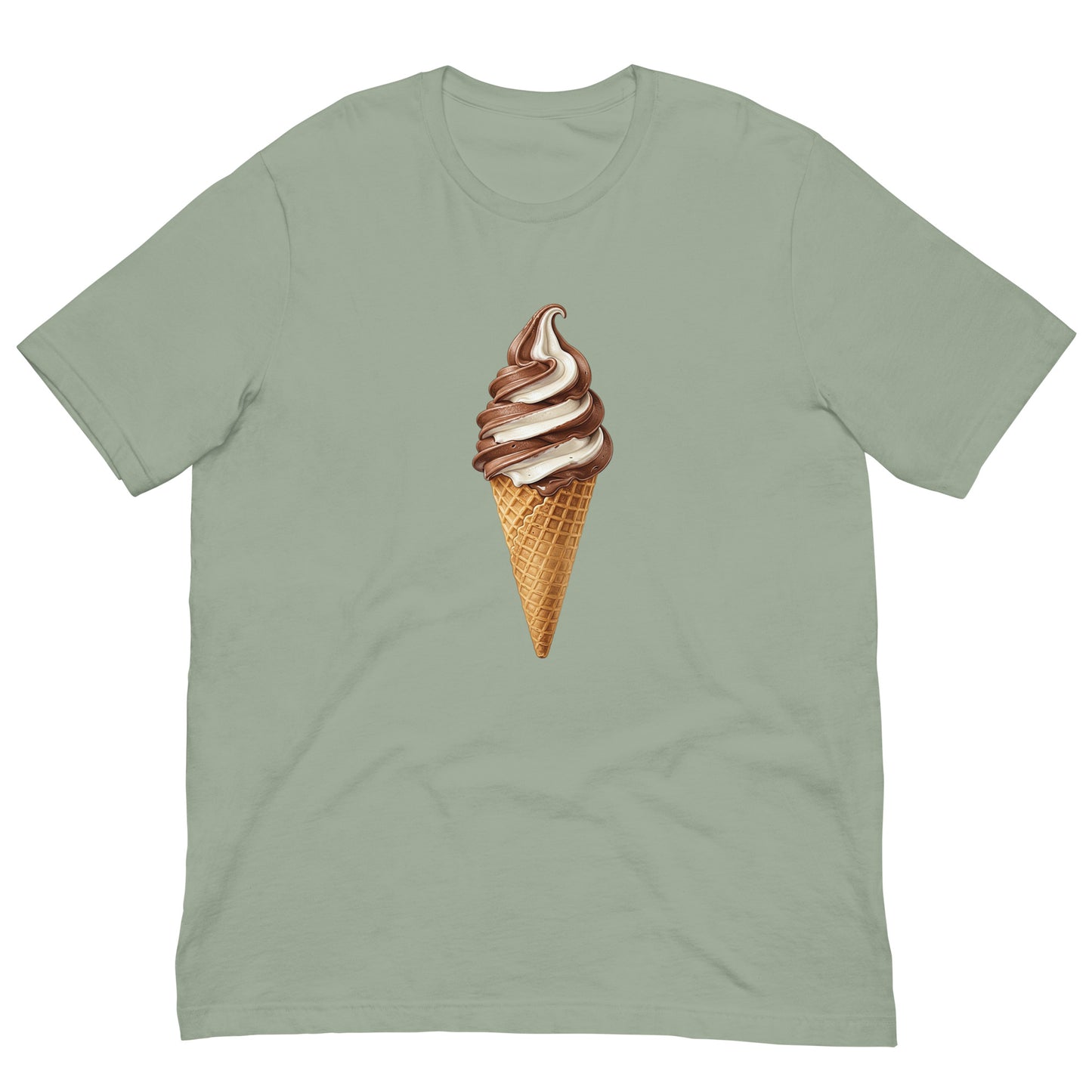 Sage tee with ice cream cone