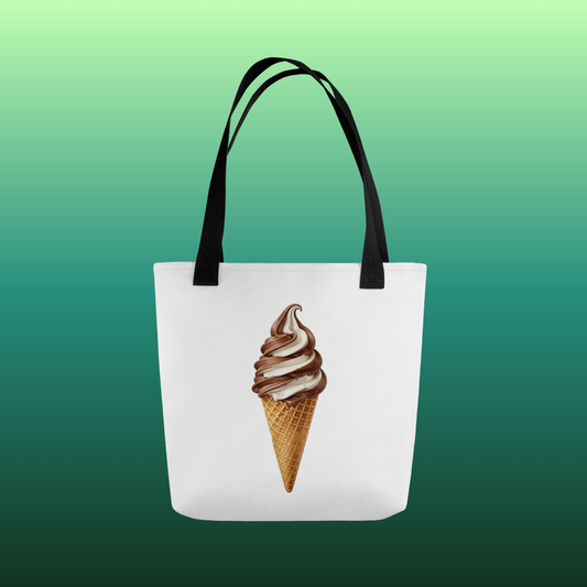 Summer ice cream cone tote bag