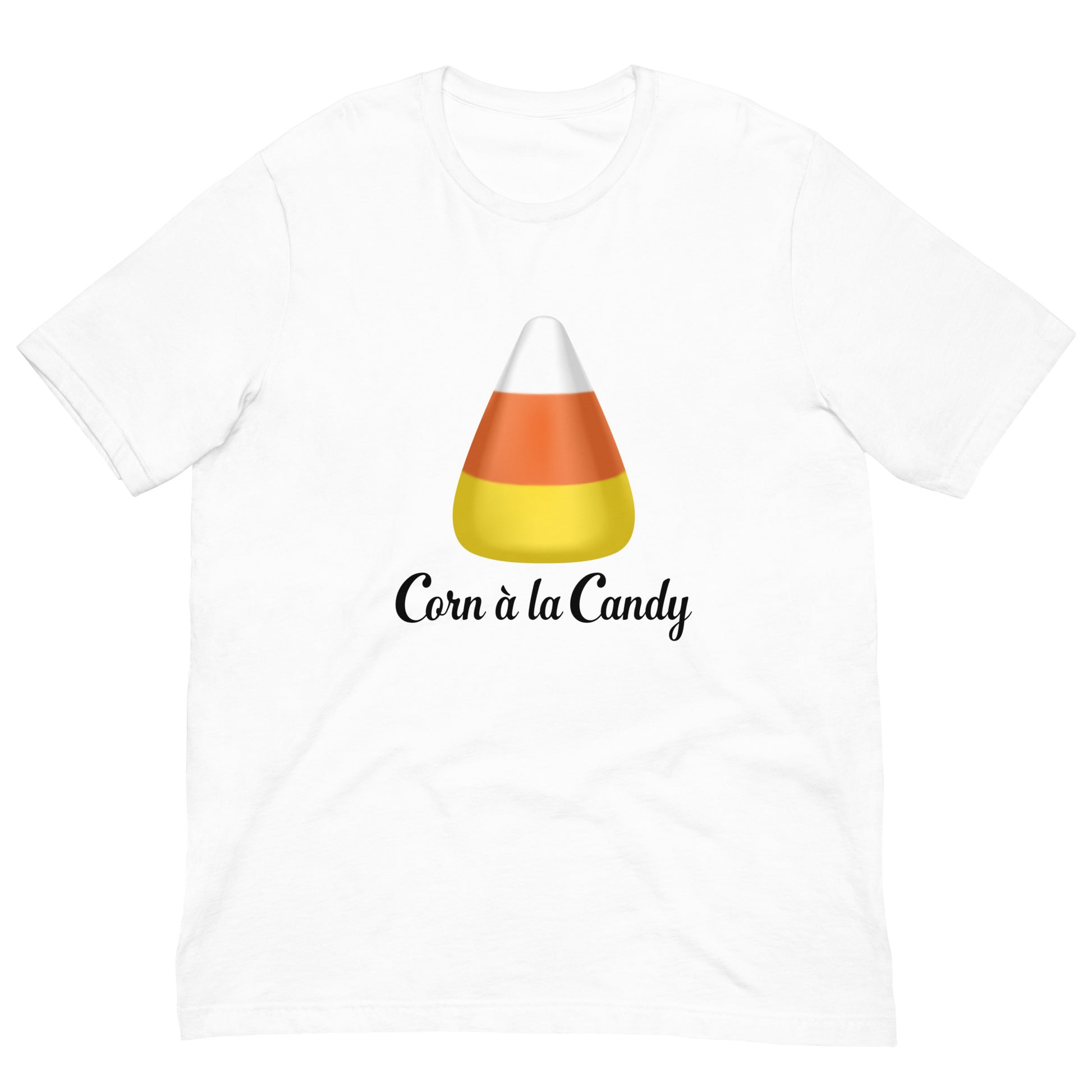 Corn à la Candy, Halloween candy corn, Unisex T-Shirt mockup