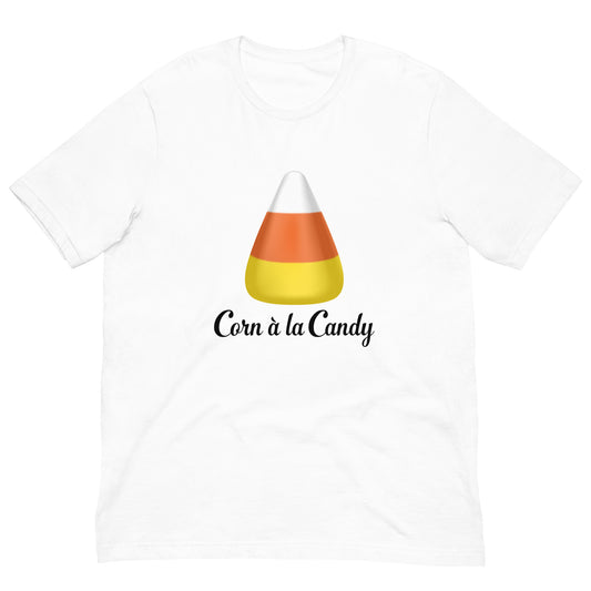 Corn à la Candy, Halloween candy corn, Unisex T-Shirt mockup