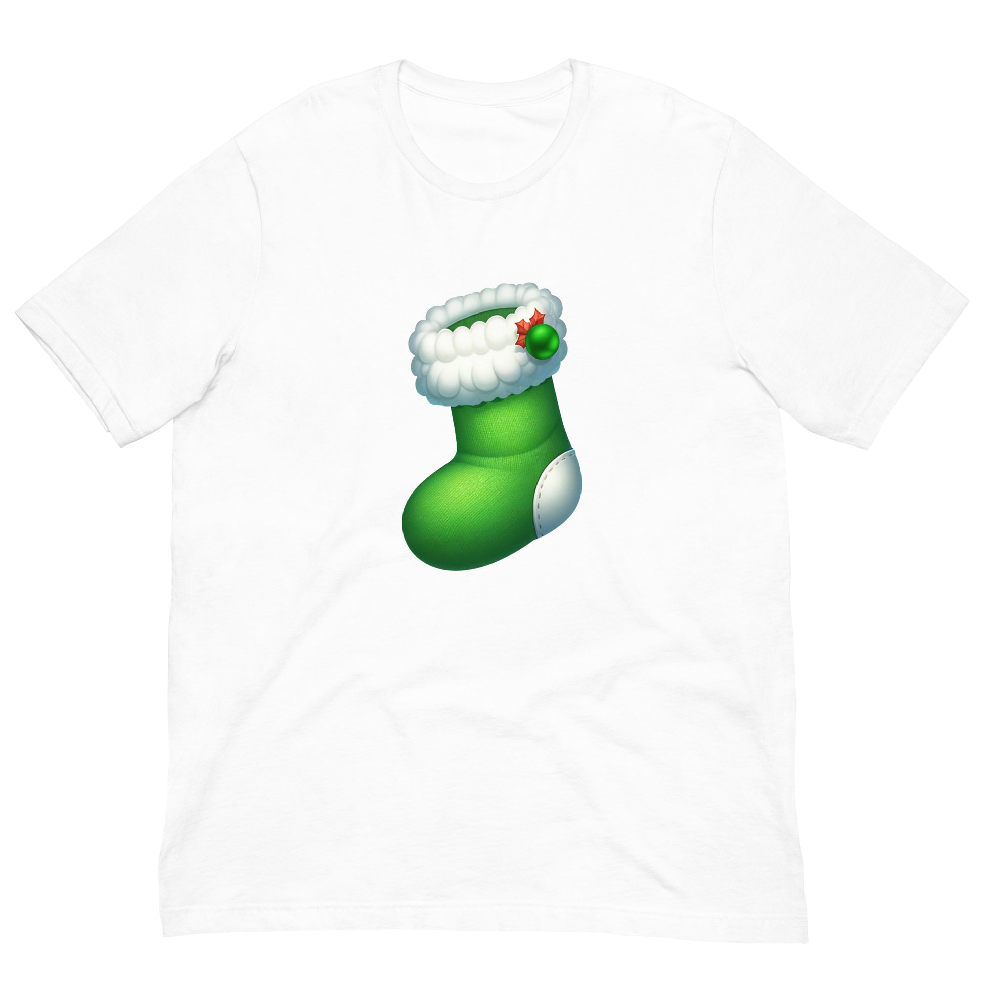 Green Christmas Stocking Men's T-Shirt mockup