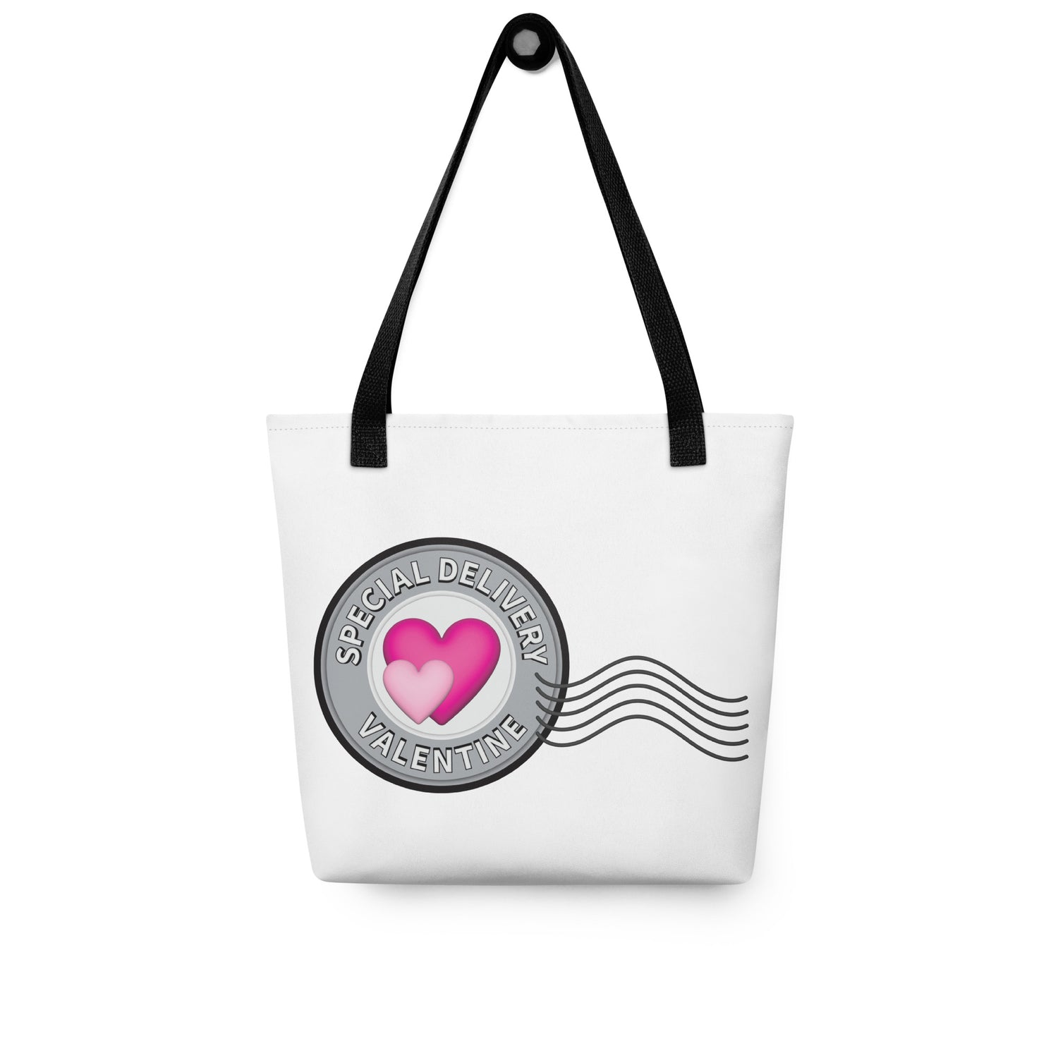 Heart Postage Tote bag - Detailed version mockup