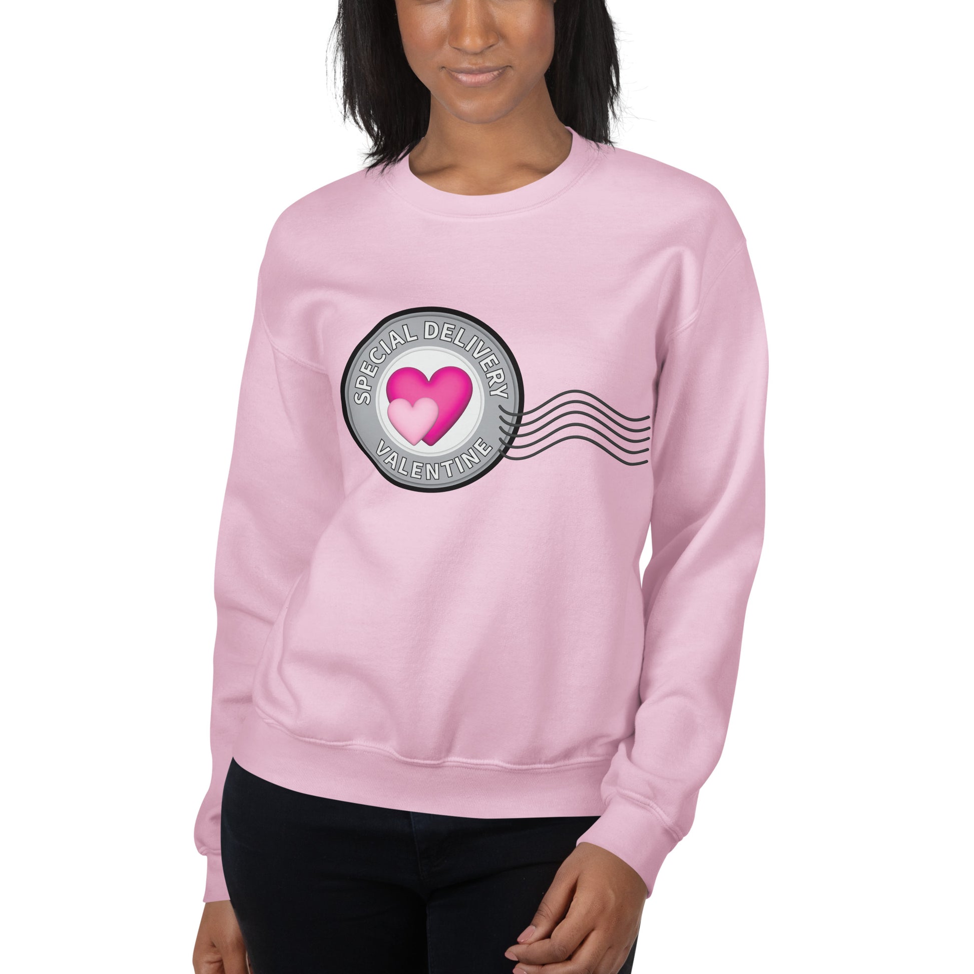 Pink Valentine Heart Sweatshirt