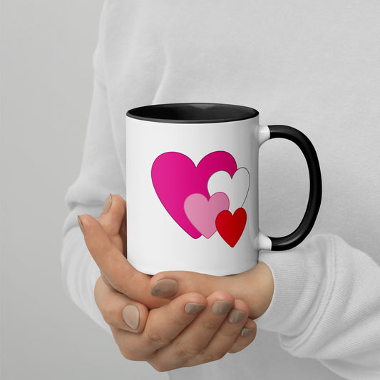 Multi Heart Mug Valentine mockup