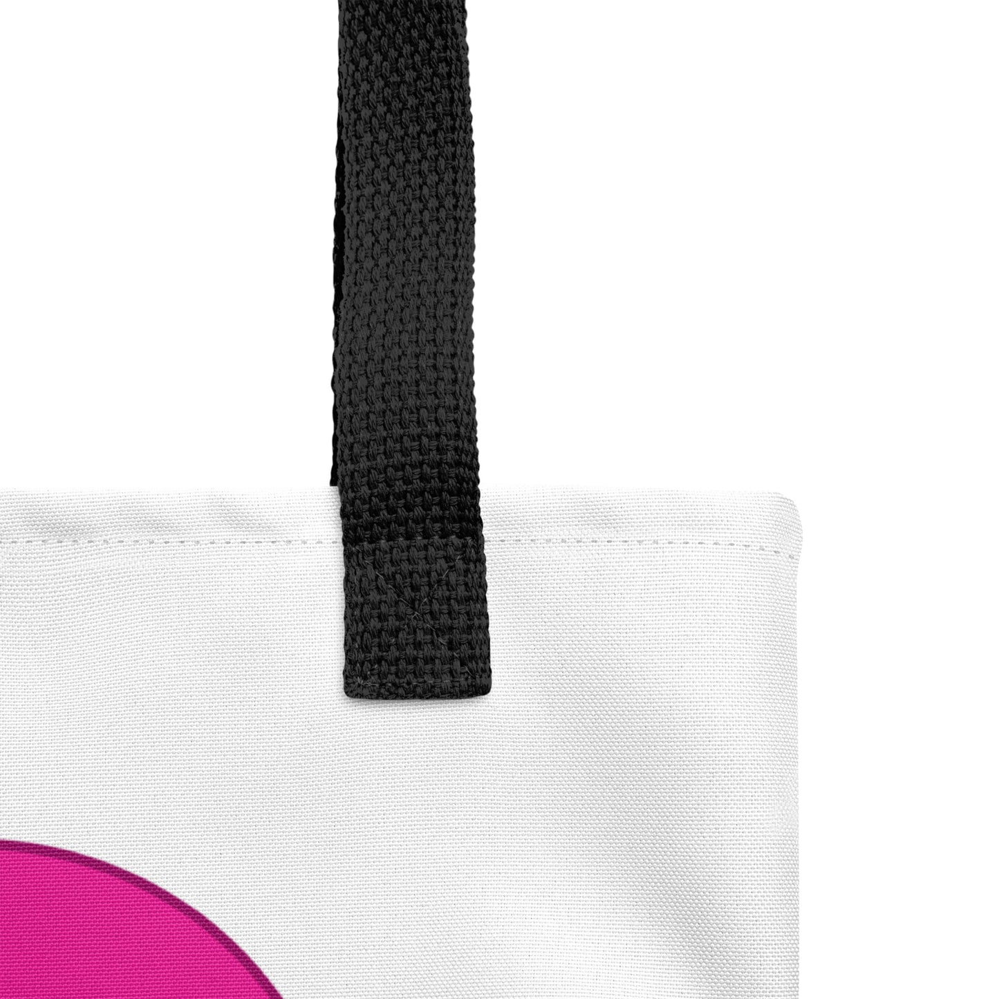 Multi Heart Tote bag handle view