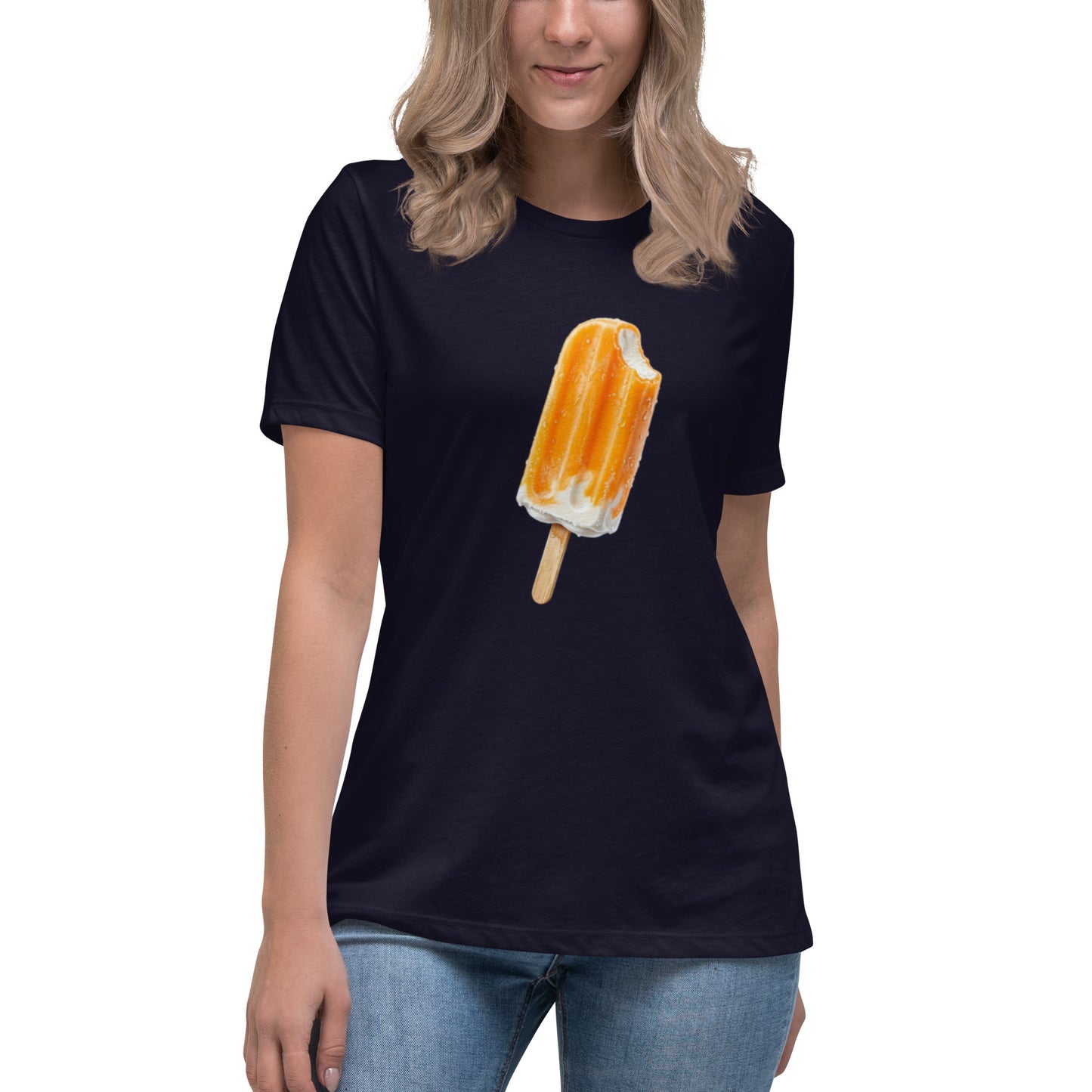 Navy t-shirt with a popsicle graphic