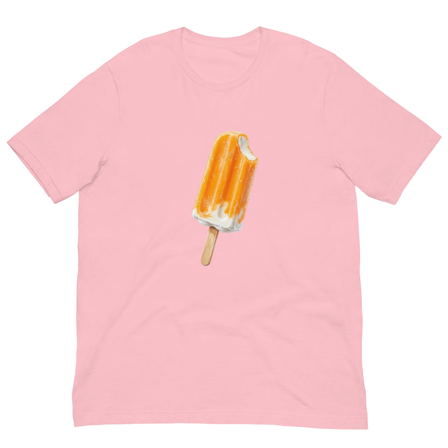 Pink t-shirt with orange cream popsicle design