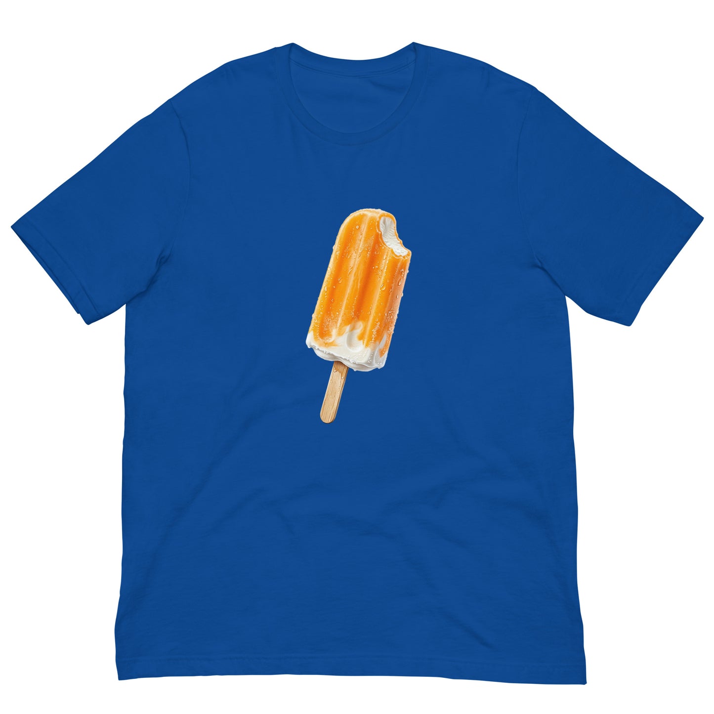 Royal blue t-shirt with a popsicle design