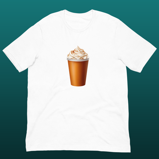 Pumpkin Spice Latte Unisex T-Shirt design mockup