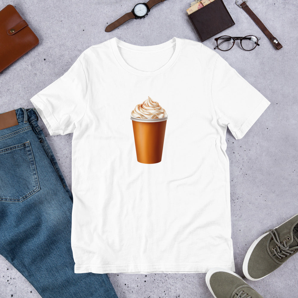 Pumpkin Spice Latte Women's White T-Shirt mockup