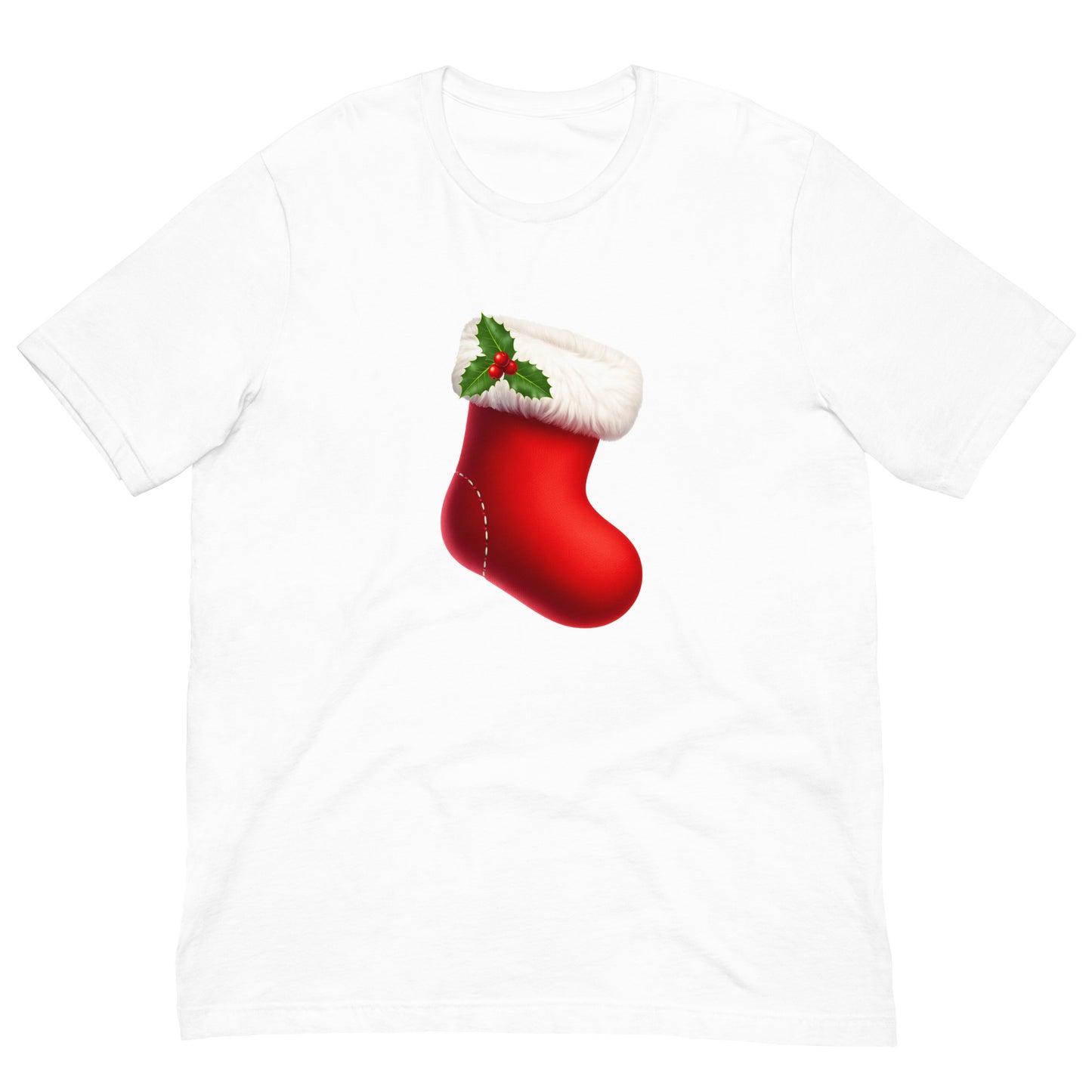 Red Holiday Stocking Women's T-Shirt - Unisex Fit mockup