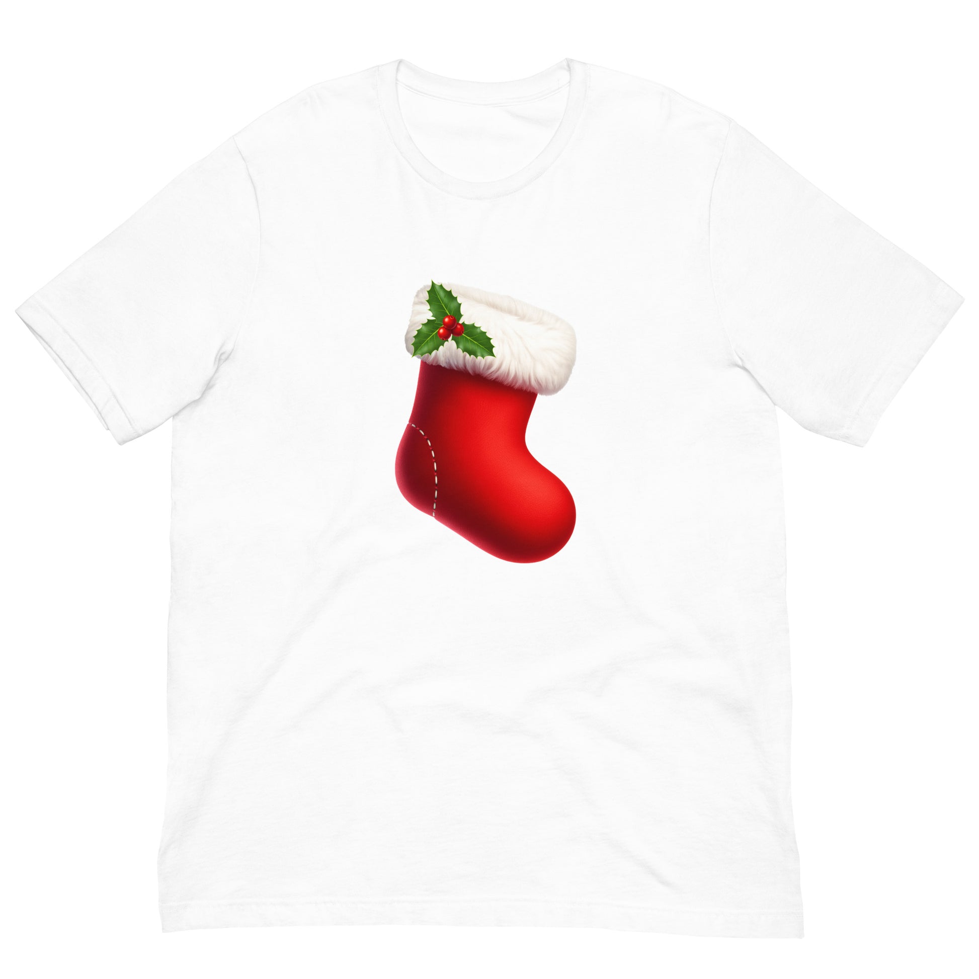 Red Holiday Stocking Women's T-Shirt - Unisex Fit mockup