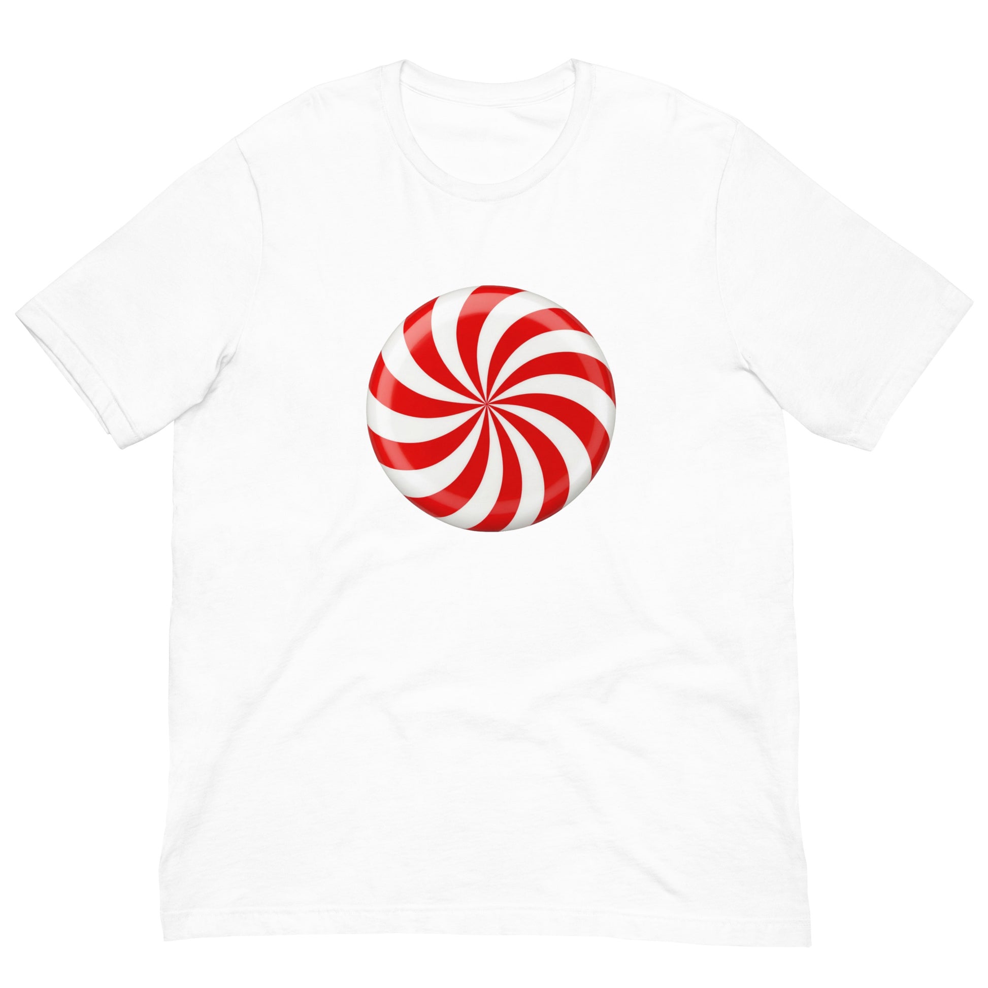 Red Peppermint Candy Men's T-Shirt mockup