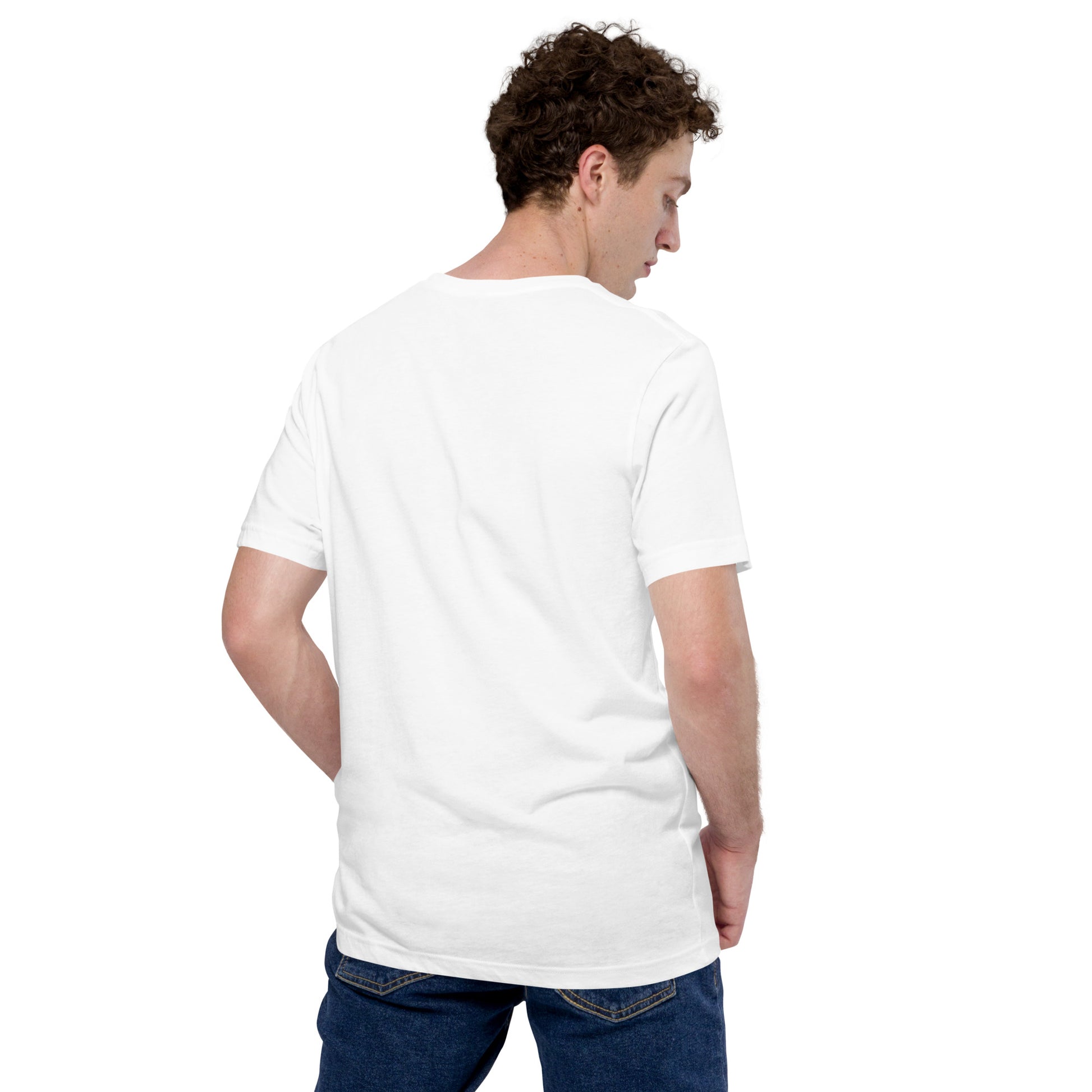 Red Peppermint Candy Men's T-Shirt back mockup