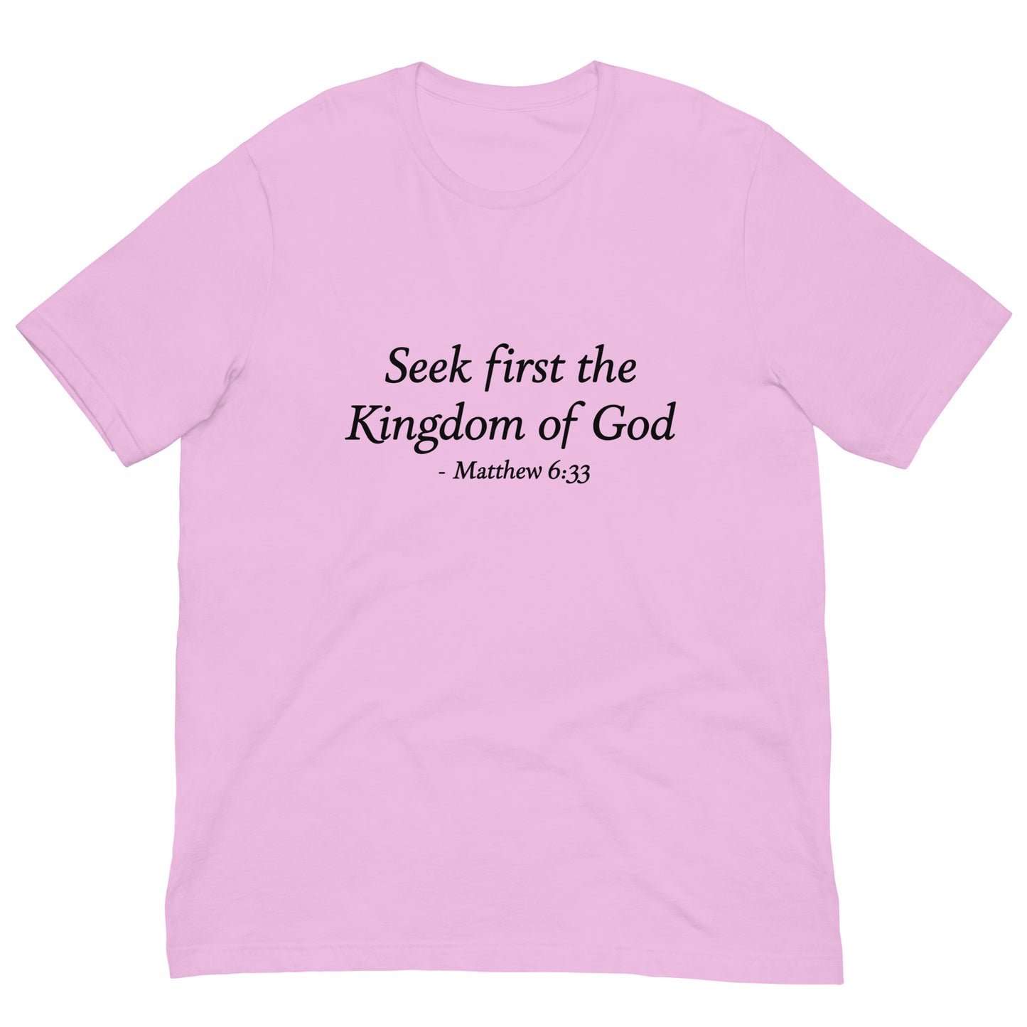 Matthew_6_33_Women_s_Lilac_Faith_T-Shirt mockup