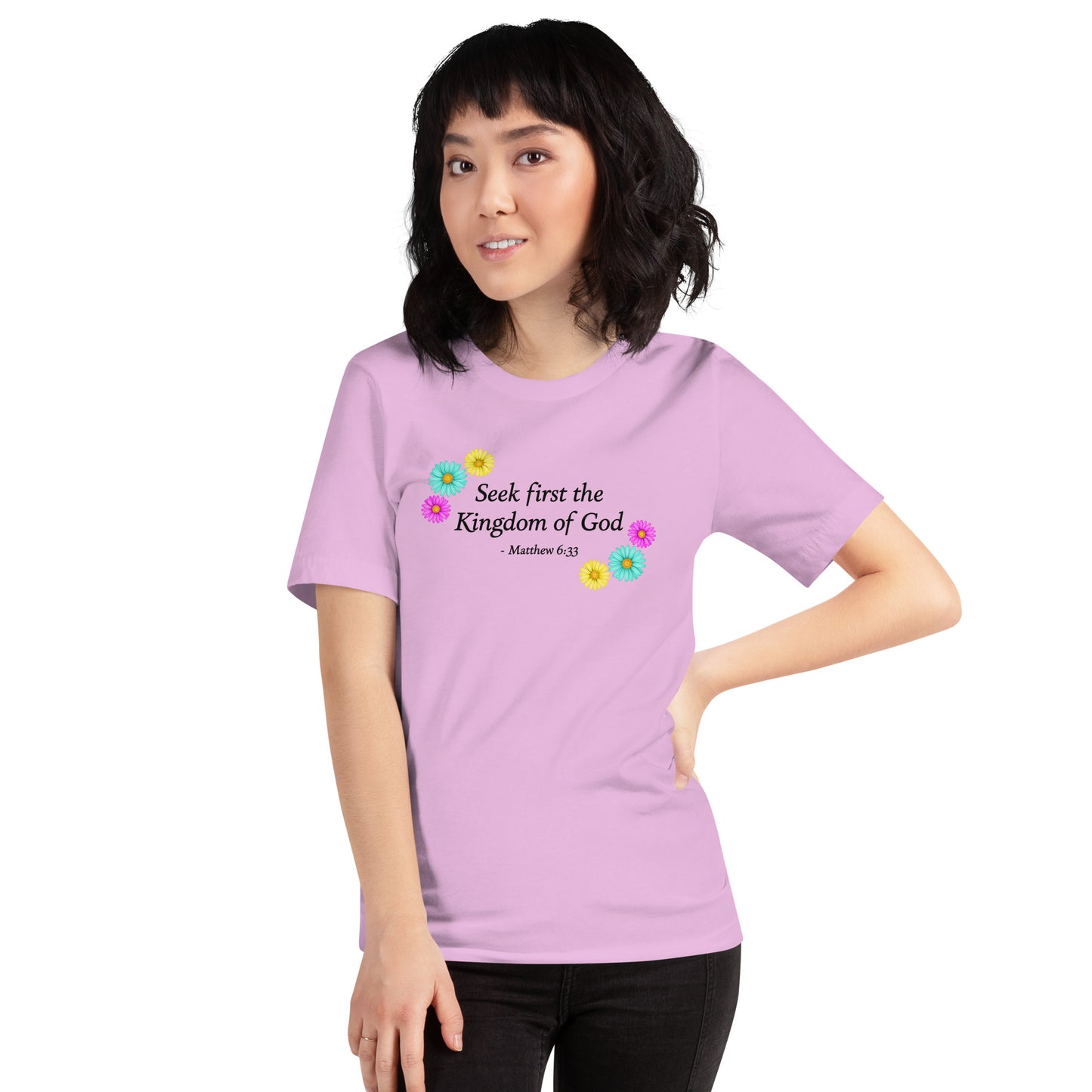 Women's flower vacation bible school shirt