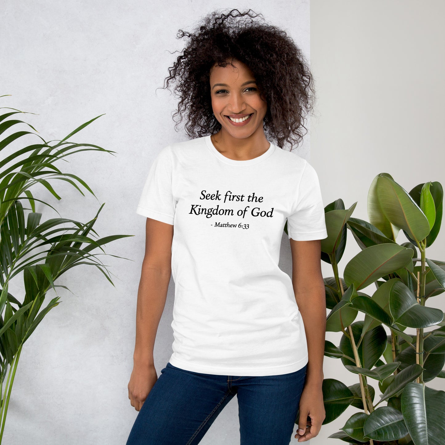  White t-shirt with scripture