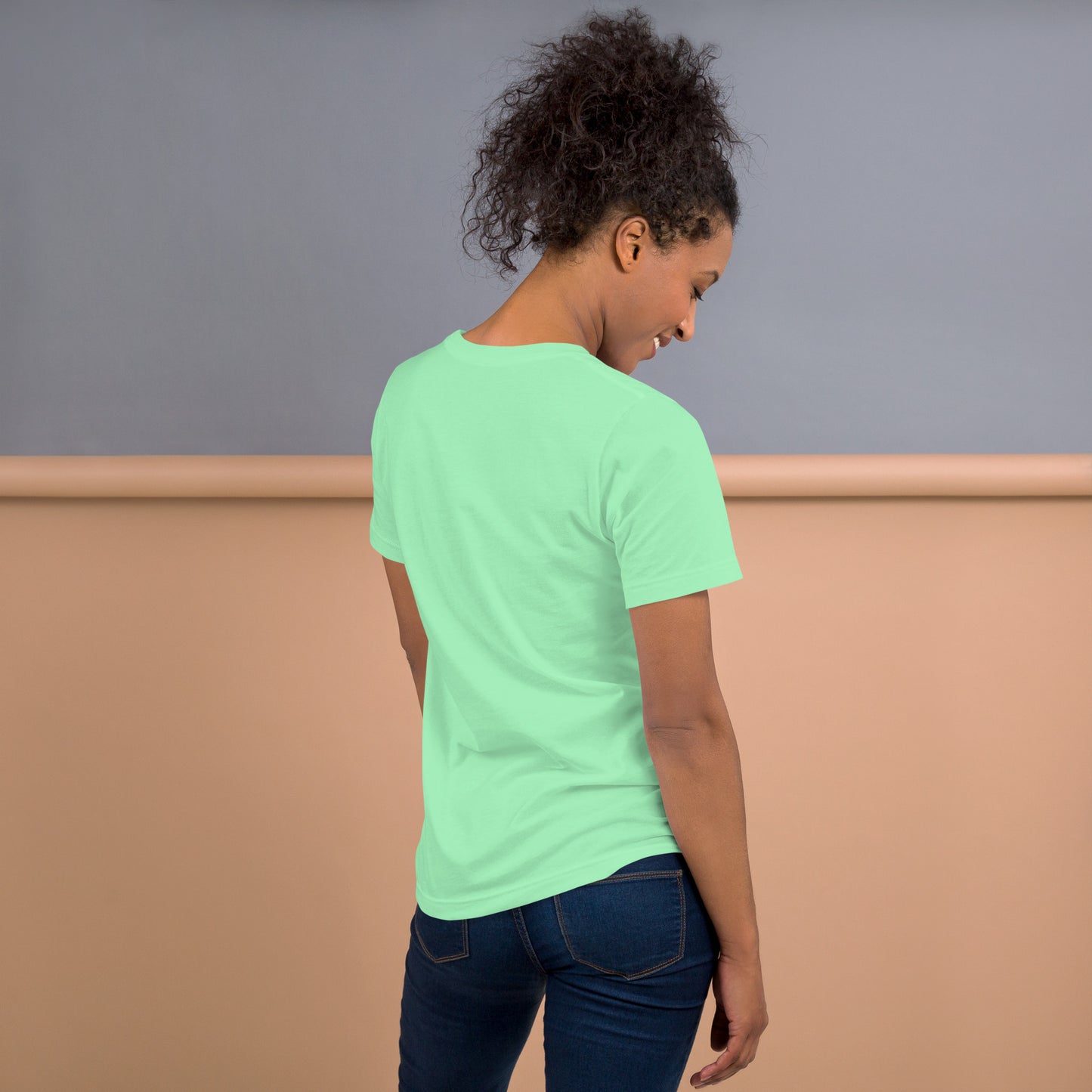 Bible verse t-shirt, back view