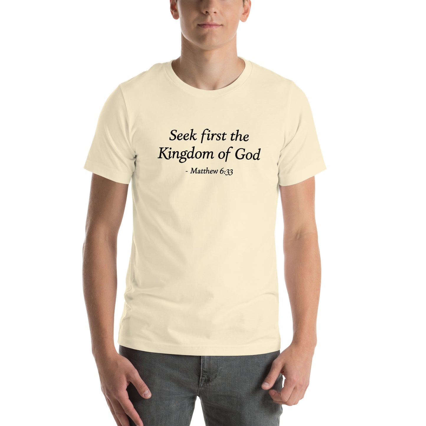 Men's t-shirt with a bible verse