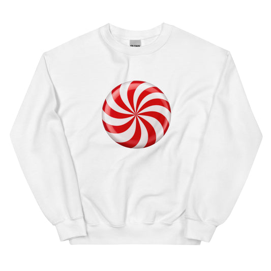 Red Peppermint Candy Unisex Sweatshirt