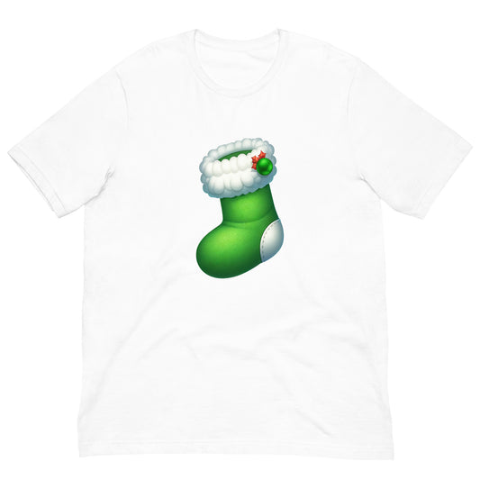 Christmas Green Stocking Shirt – unisex holiday tee with festive stocking design