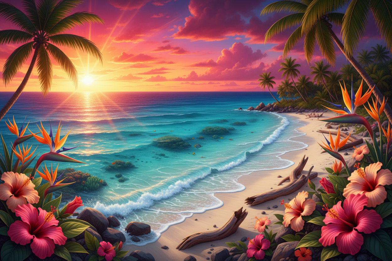 Vibrant Text-Free Summer Banner
