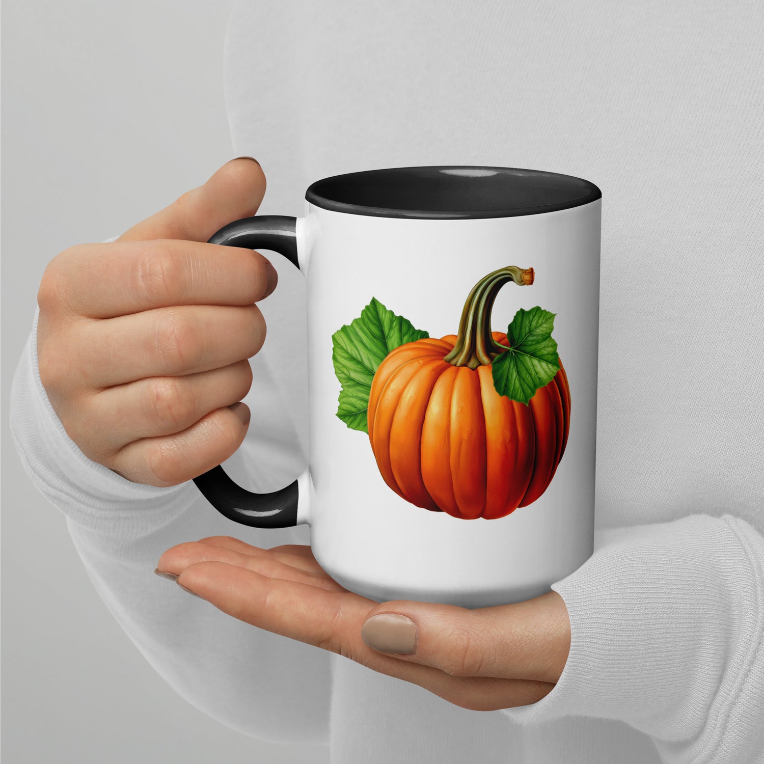 Pumpkin Mug 15 oz left side view